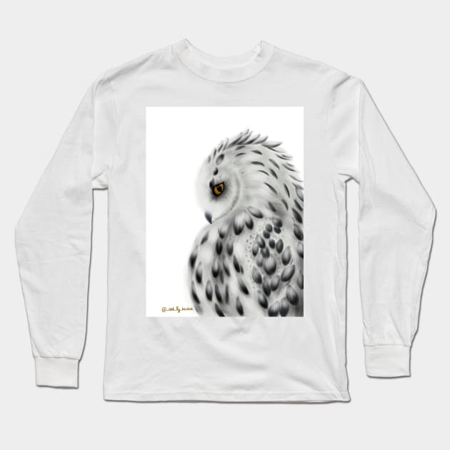 owl Long Sleeve T-Shirt by art_by_kristal